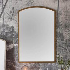 Higgins Arch Mirror Antique Gold W600 x D20 x H900mm - Cusack Lighting