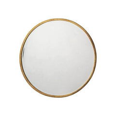 Higgins Round Mirror Antique Gold W600 x D20 x H600mm