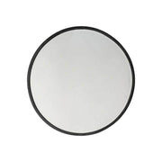 Higgins Round Mirror Black W600 x D20 x H600mm