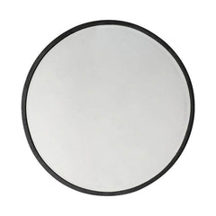 Higgins Round Mirror Black W800 x D20 x H800mm