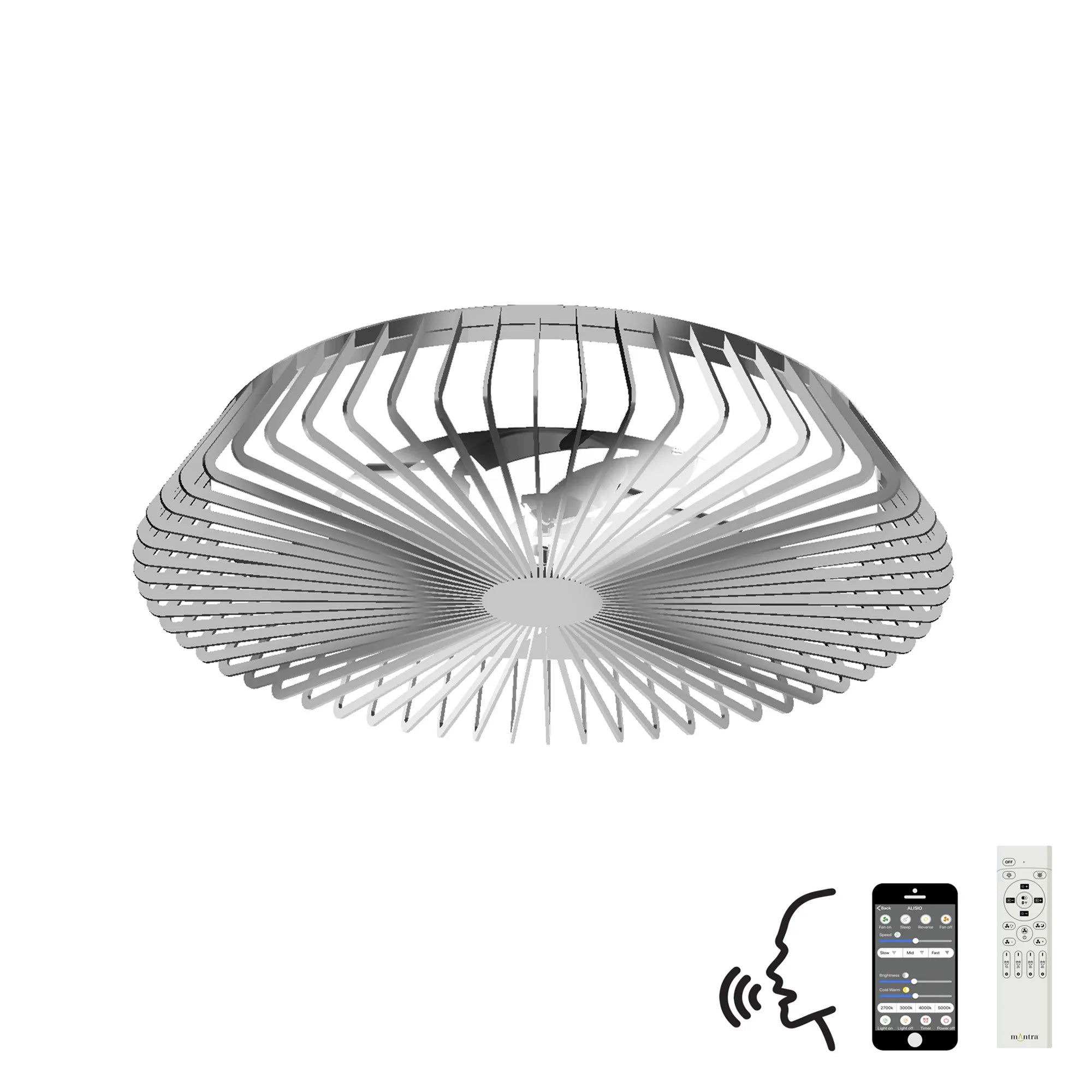 Himalaya LED Fan, Alexa/Google Voice Controls - Various Colours