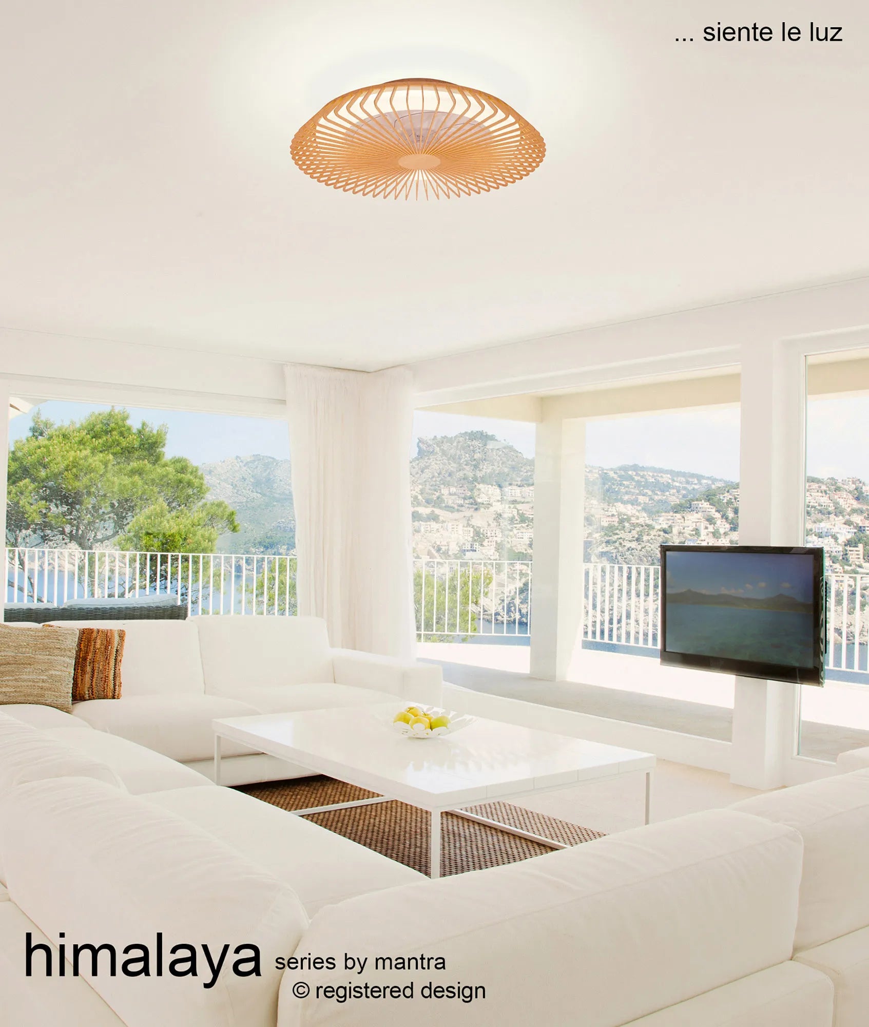Himalaya LED Fan, Alexa/Google Voice Controls - Various Colours