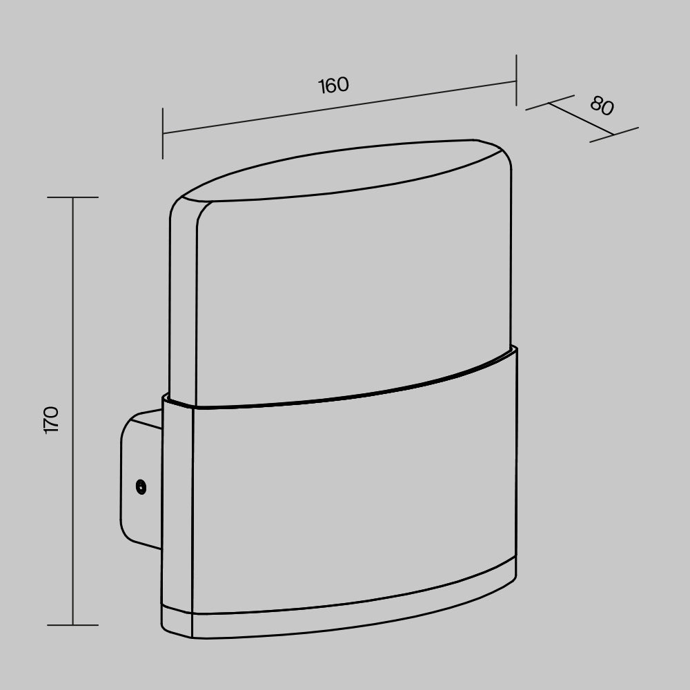 Rom IP54 Wall Light- Small/ Large