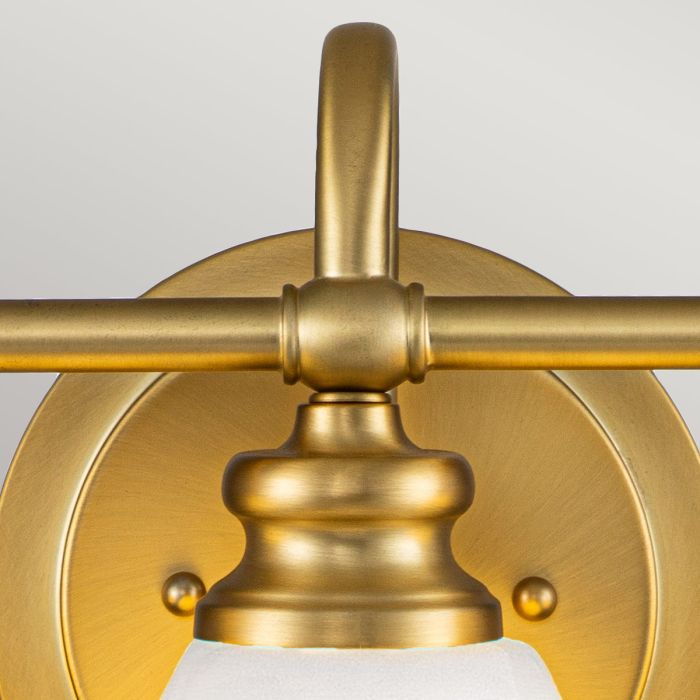 Ainsley 2/3 Light Wall Light Polished Chrome/Brushed Brass Finish IP44