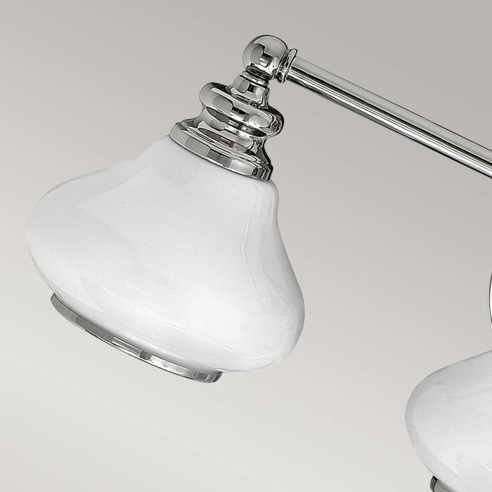 Ainsley 2/3 Light Wall Light Polished Chrome/Brushed Brass Finish IP44