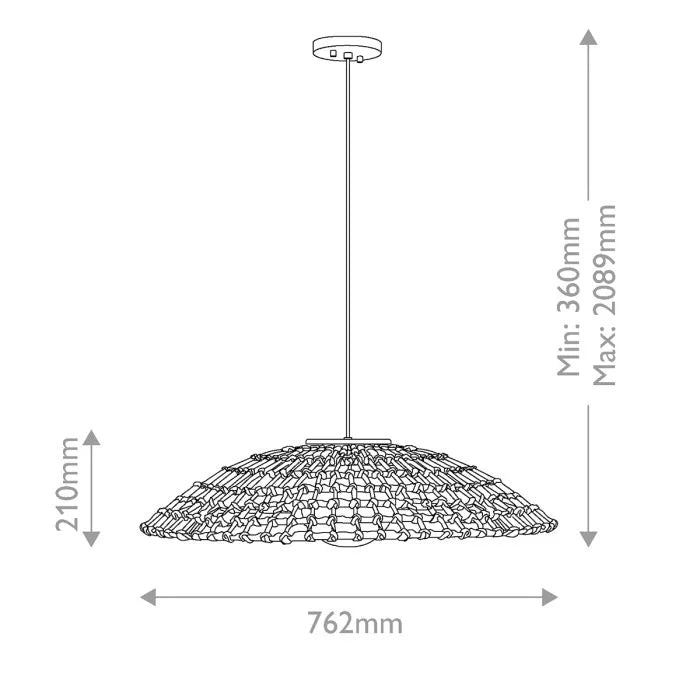 Arlen 1 Light X-Large Outdoor Pendant