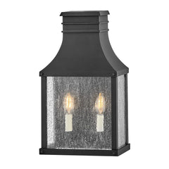 Beacon Hill 2lt Half Outdoor Wall Lantern - Museum Black E14 IP44