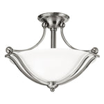 Bolla 2 Light Semi-Flush - Brushed Nickel E27
