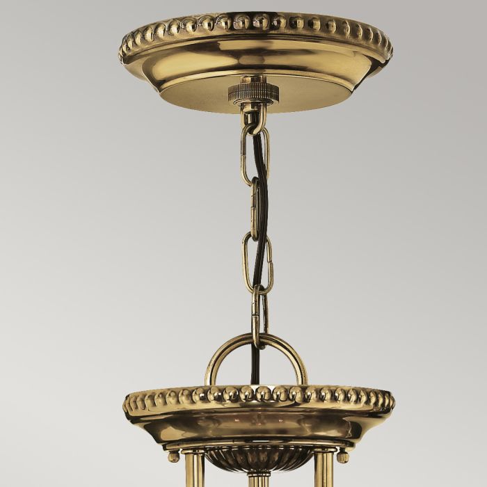 Cambridge 3 Light Small/Large Pendant - Burnished Brass