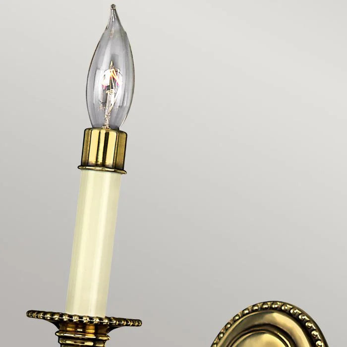 Cambridge 1/2 Light Wall Light - Burnished Brass