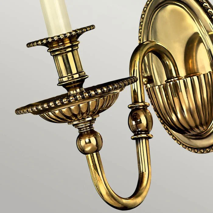 Cambridge 1/2 Light Wall Light - Burnished Brass