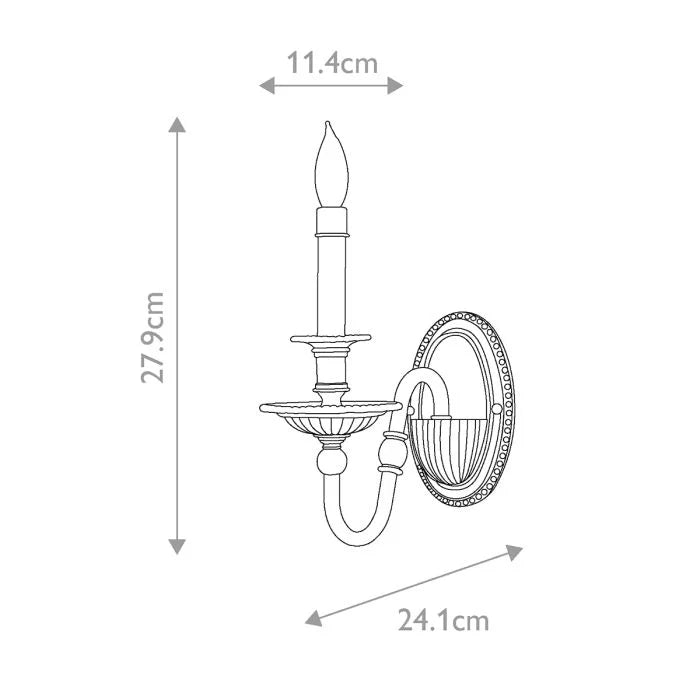 Cambridge 1/2 Light Wall Light - Burnished Brass