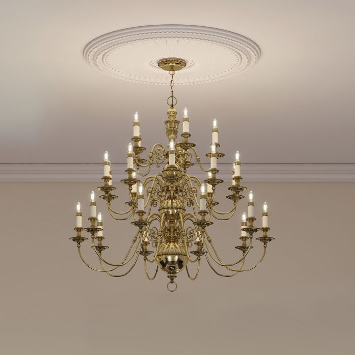 Cambridge 15/25 Light Chandelier - Burnished Brass