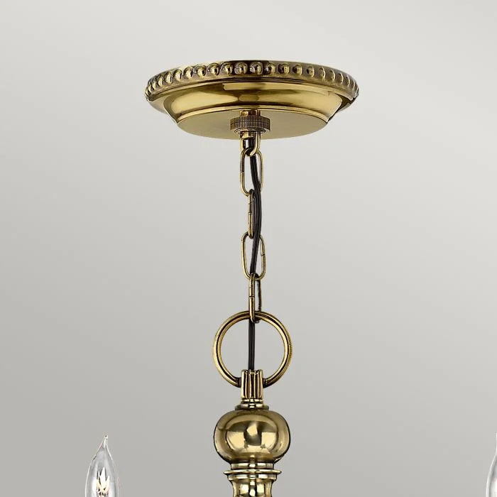 Cambridge 6 Light Chandelier - Burnished Brass