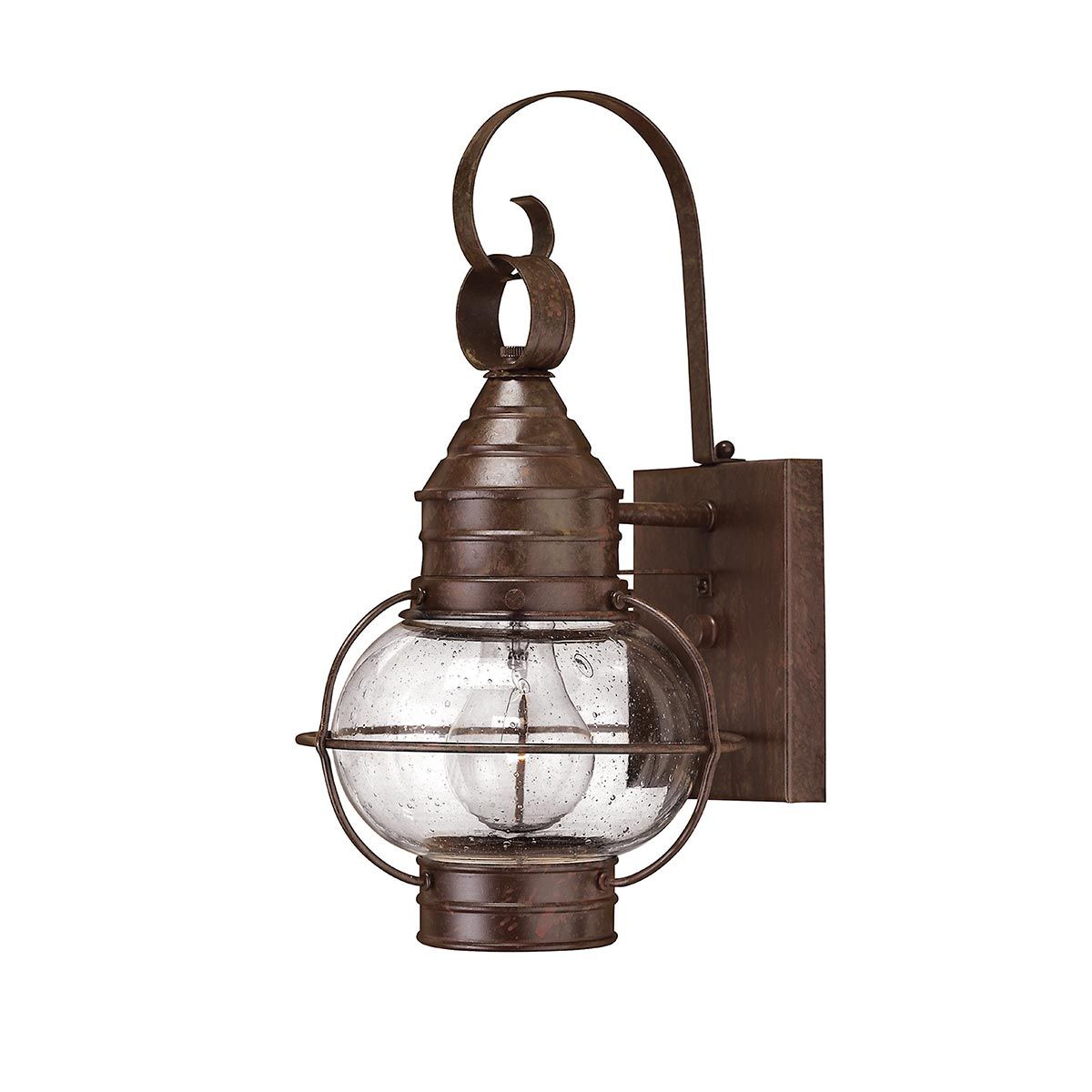 Cape Cod 1 Light Small/Medium Outdoor Wall Lantern - Sienna Bronze E27 IP23