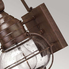 Cape Cod 1 Light Small/Medium Outdoor Wall Lantern - Sienna Bronze E27 IP23