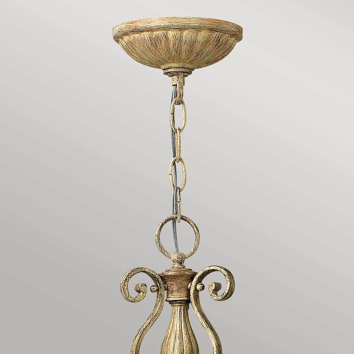 Carabel 3 Light Pendant Chandelier - Brushed Champagne E27