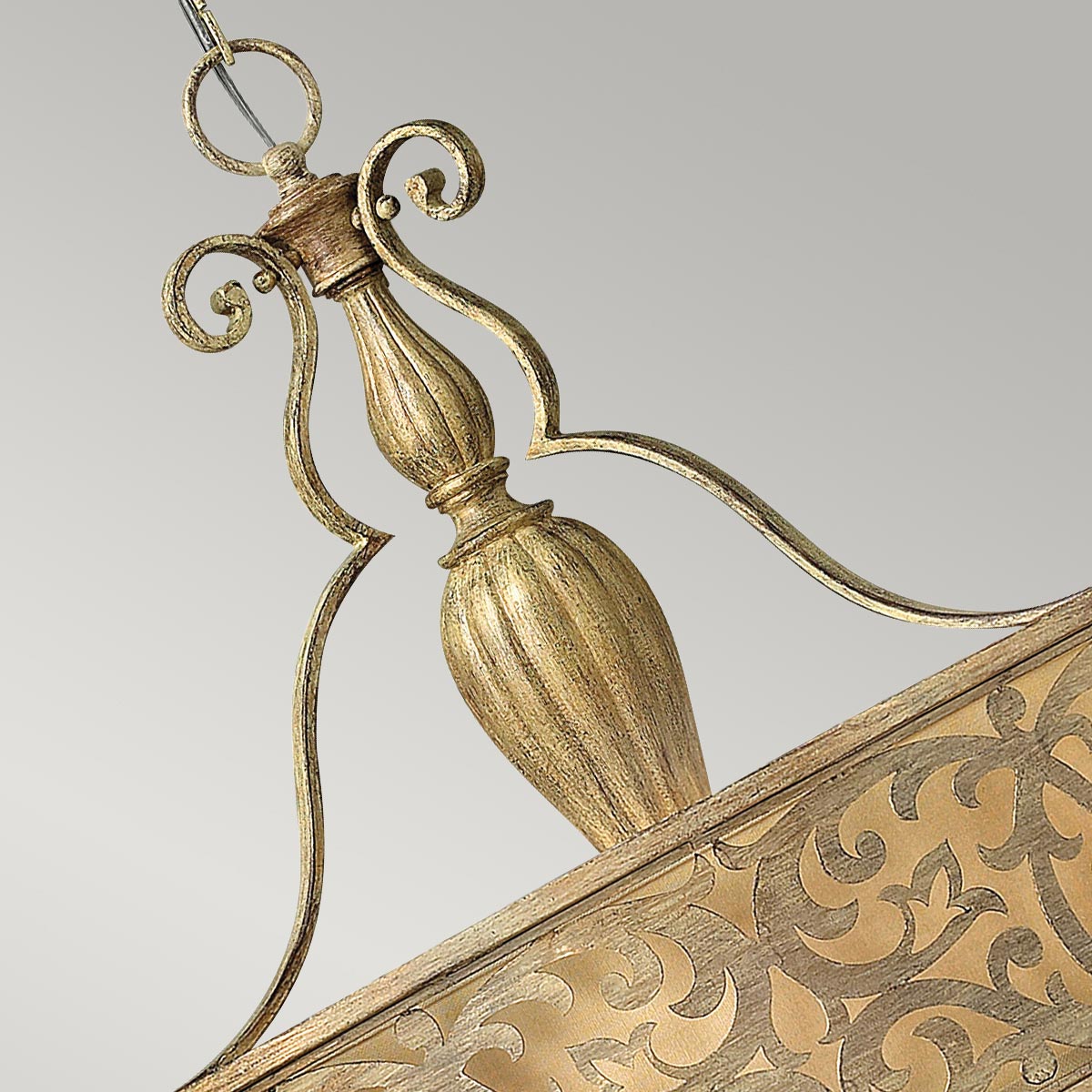 Carabel 3 Light Pendant Chandelier - Brushed Champagne E27