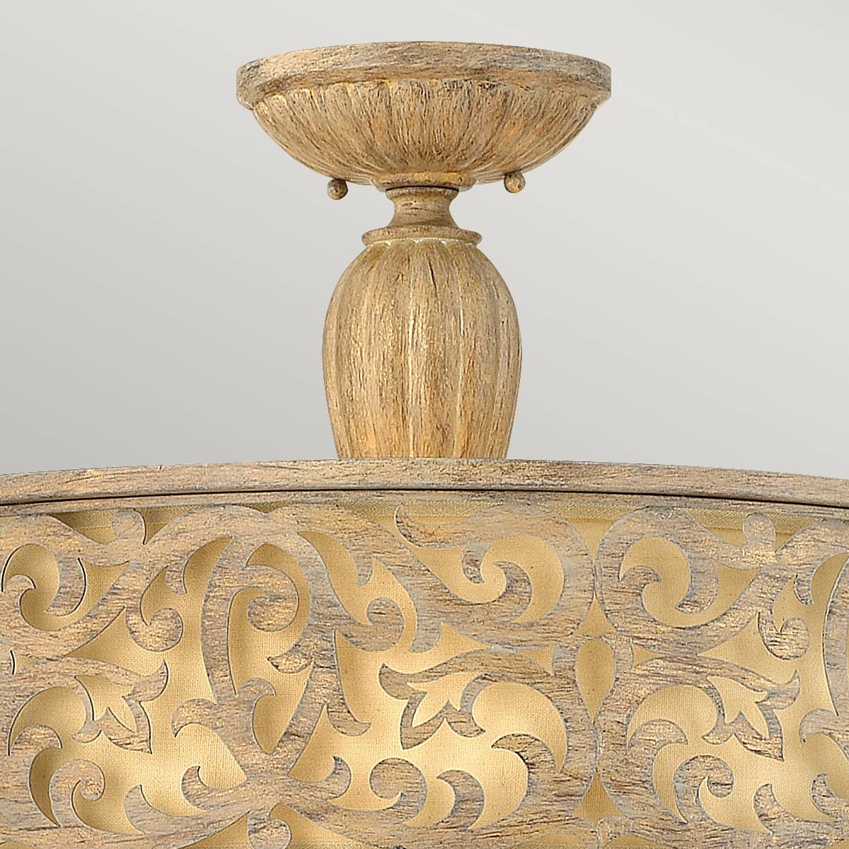 Carabel 2/3Lt Semi-Flush - Brushed Champagne E27
