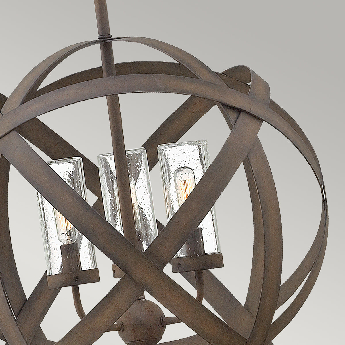 Carson 3Lt Outdoor Chandelier – Vintage Iron Finish