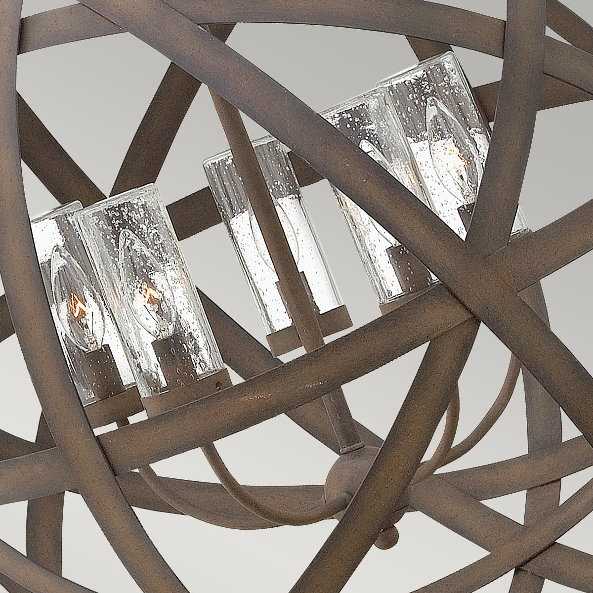 Carson 5Lt Outdoor Chandelier – Vintage Iron Finish