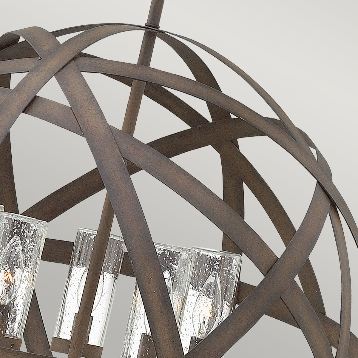 Carson 5Lt Outdoor Chandelier – Vintage Iron Finish