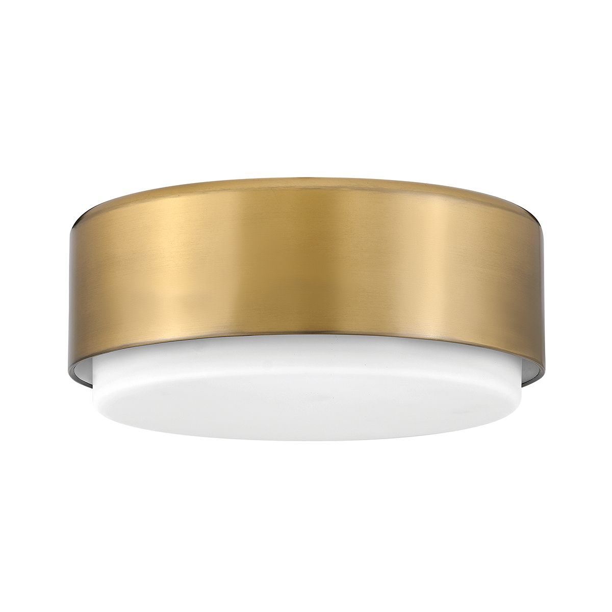 Hinkley Cedric Flush Small Mount  - Black/ Lacquered Brass