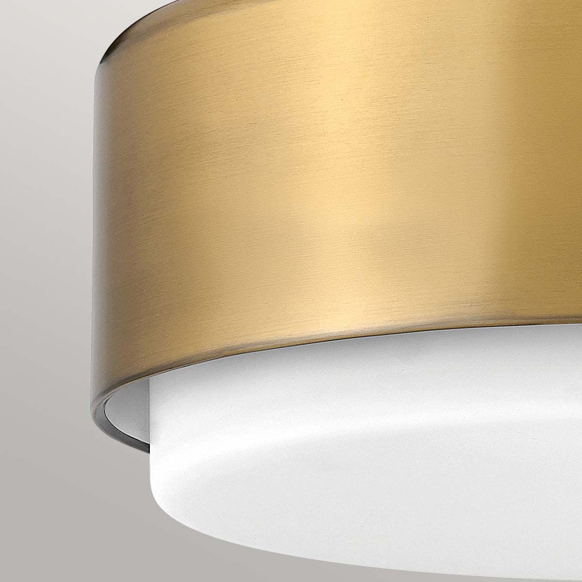 Hinkley Cedric Flush Small Mount  - Black/ Lacquered Brass