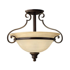 Cello 2 Light Semi-Flush - Antique Bronze E27