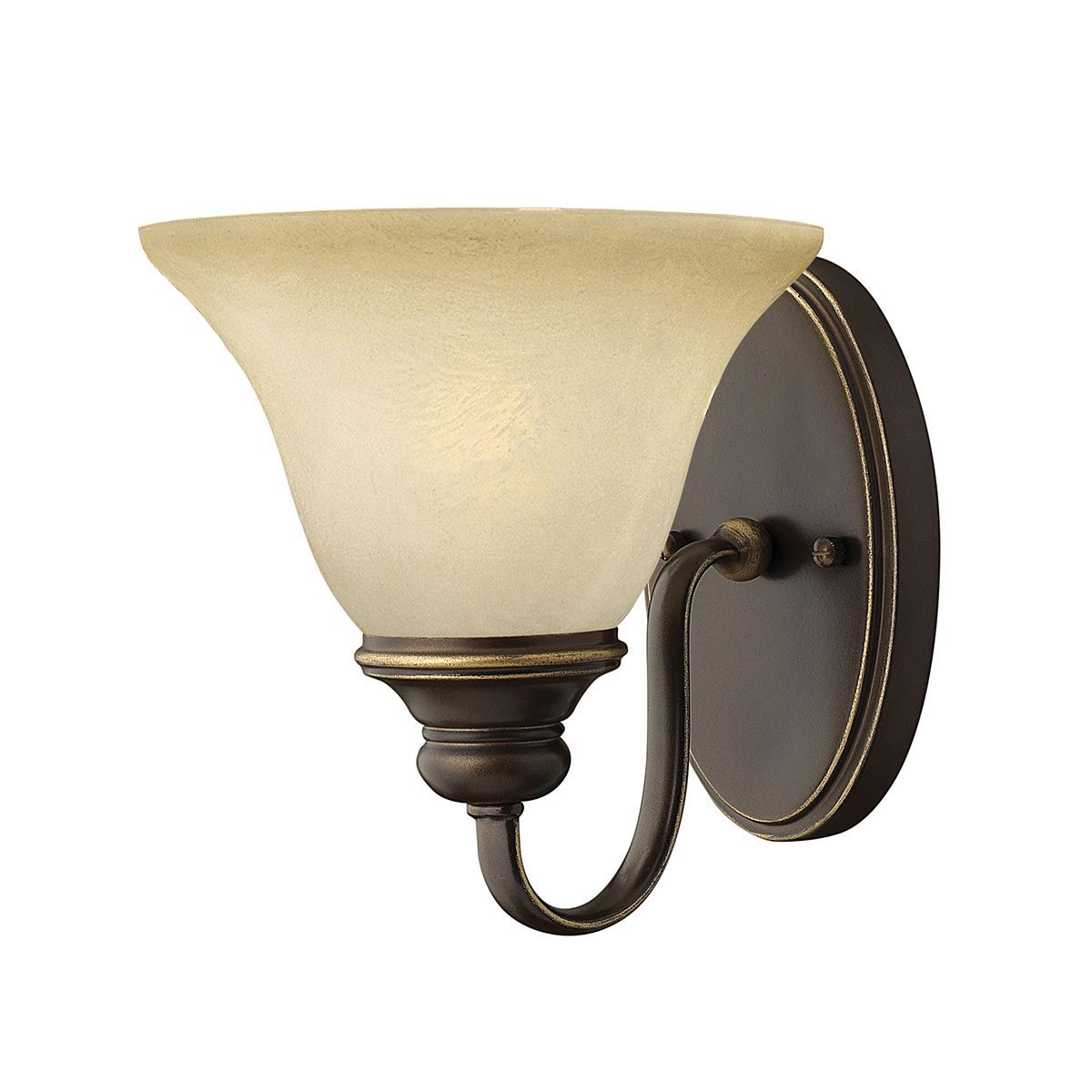 Cello 1 Light Wall Light - Antique Bronze IP20 E27