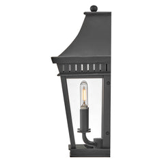 Hinkley Chapel Hill Outdoor Half Wall Lantern - Museum Black  IP44 E14