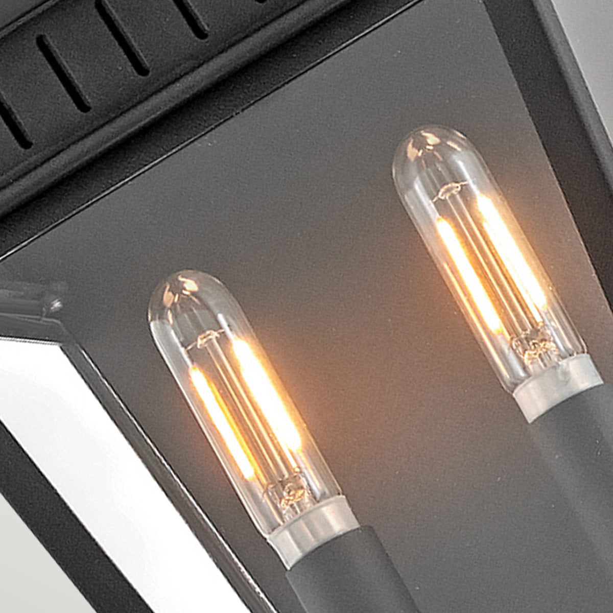 Hinkley Chapel Hill Outdoor Half Wall Lantern - Museum Black  IP44 E14