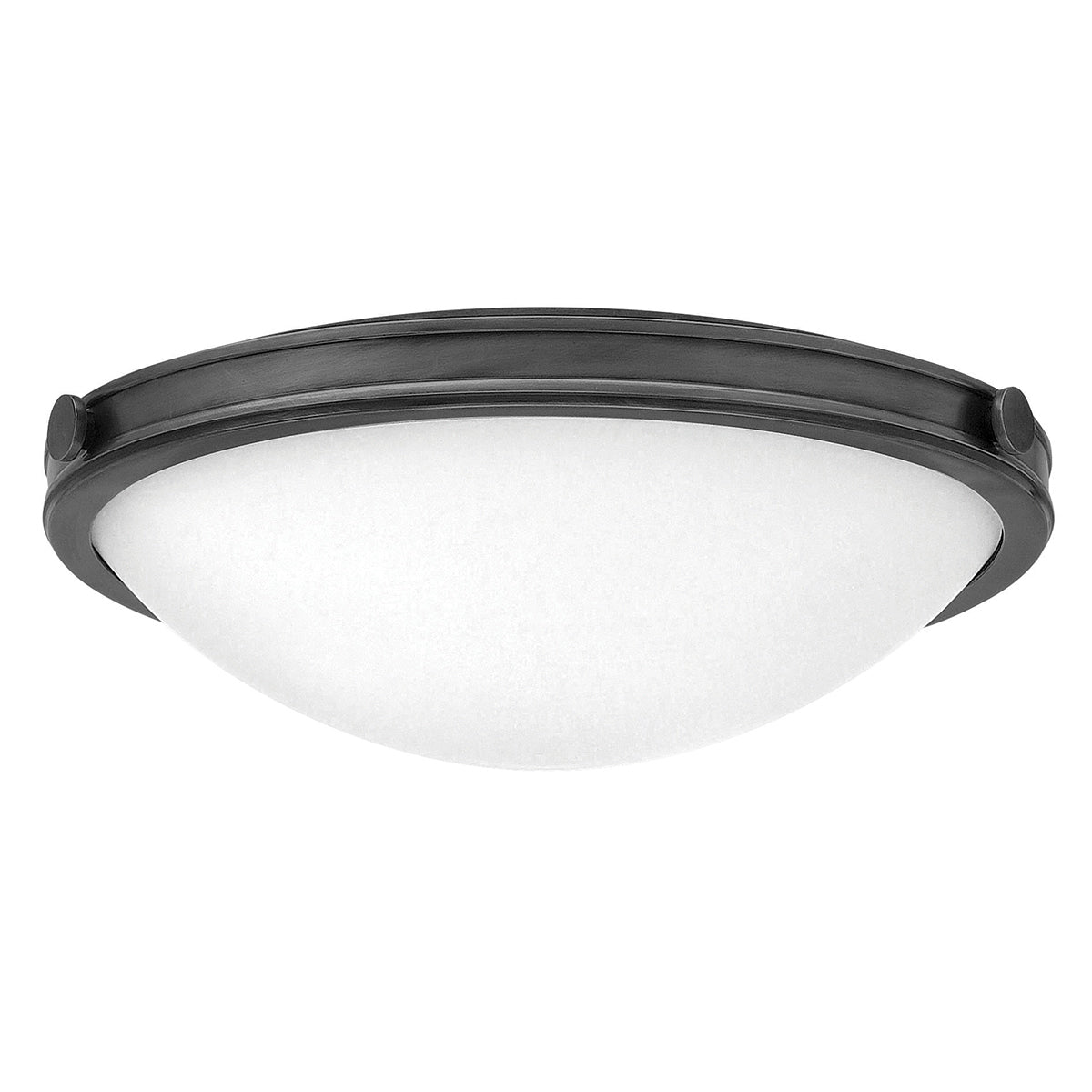 Collier 2/3L Flush Ceiling Light Small/Large - Heritage Brass & Black  Finish