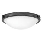 Collier 2/3L Flush Ceiling Light Small/Large - Heritage Brass & Black  Finish