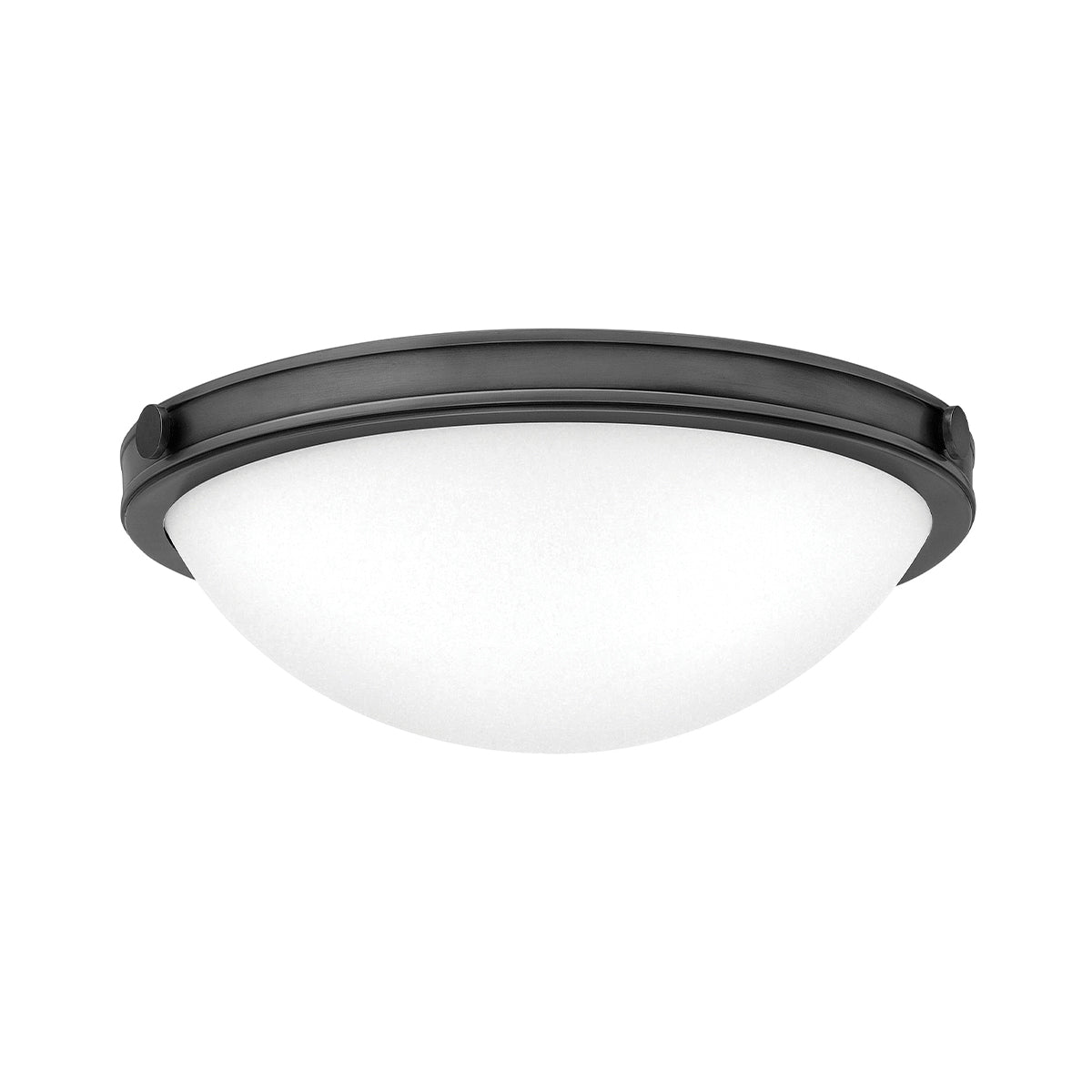 Collier 2/3L Flush Ceiling Light Small/Large - Heritage Brass & Black  Finish