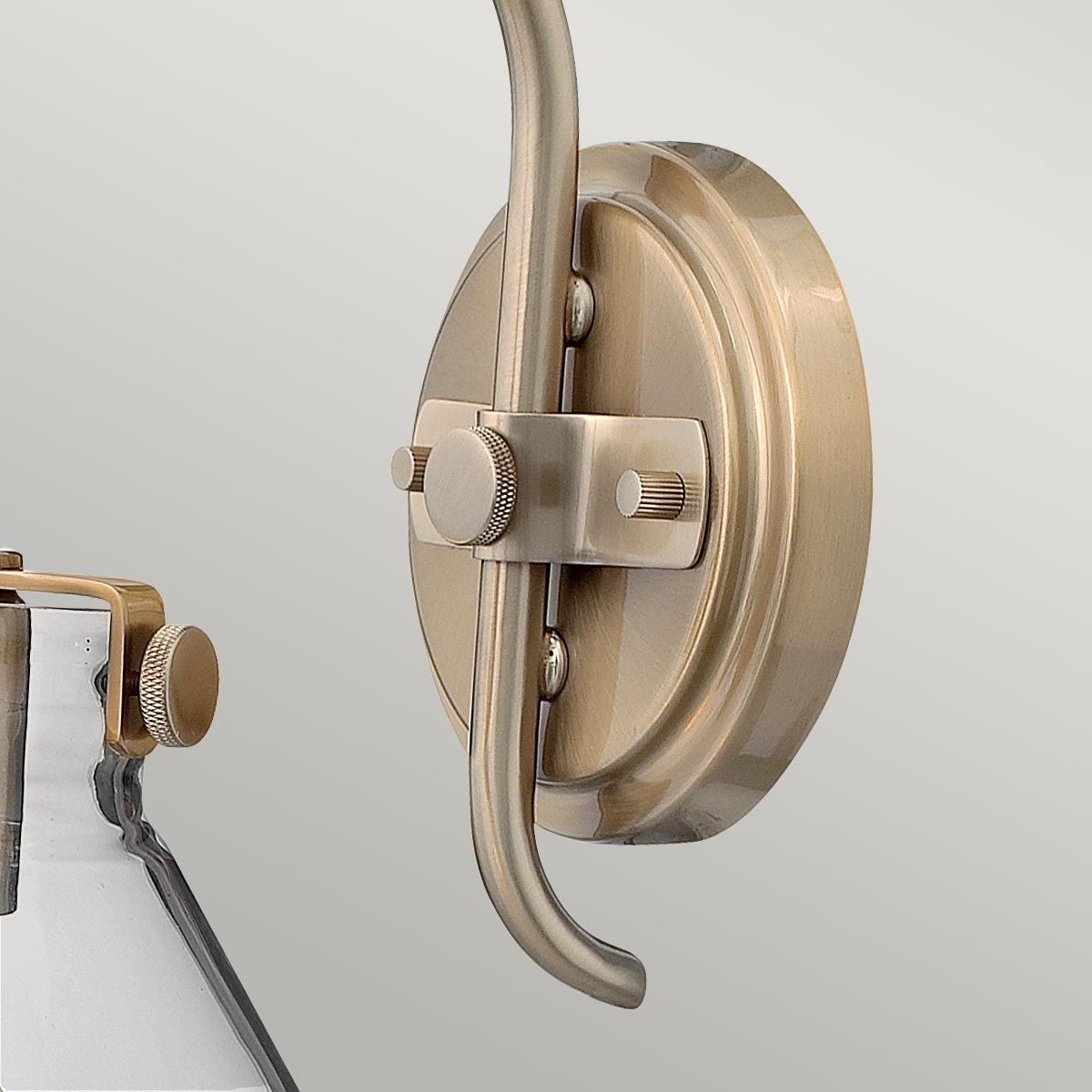 Congress 1 Light Wall Light With Various Styles - Brushed Caramel/Chrome IP20 E27