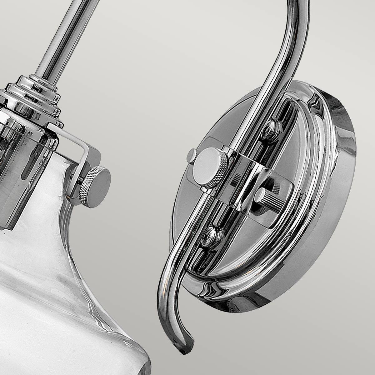 Congress 1 Light Wall Light With Various Styles - Brushed Caramel/Chrome IP20 E27