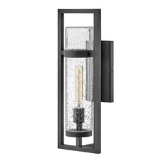 Cordillera 1lt Outdoor Wall Light - Black/Bronze E27 IP44