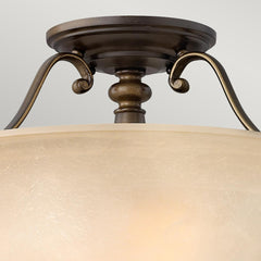 Dunhill 2 Light Semi-Flush - Royal Bronze E27