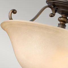 Dunhill 2 Light Semi-Flush - Royal Bronze E27