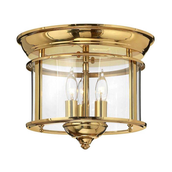 Gentry 3Lt Flush - Polished Brass - Promotional Offer