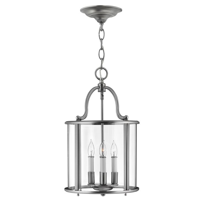 Gentry 3/4/6 Light Pendant- Nickel/ Silver/ Brass