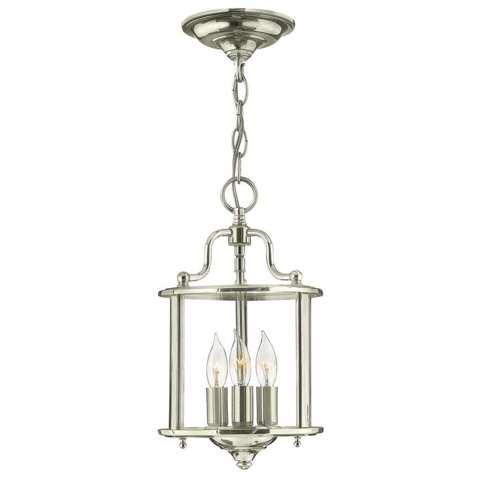 Gentry 3/4/6 Light Pendant- Nickel/ Silver/ Brass