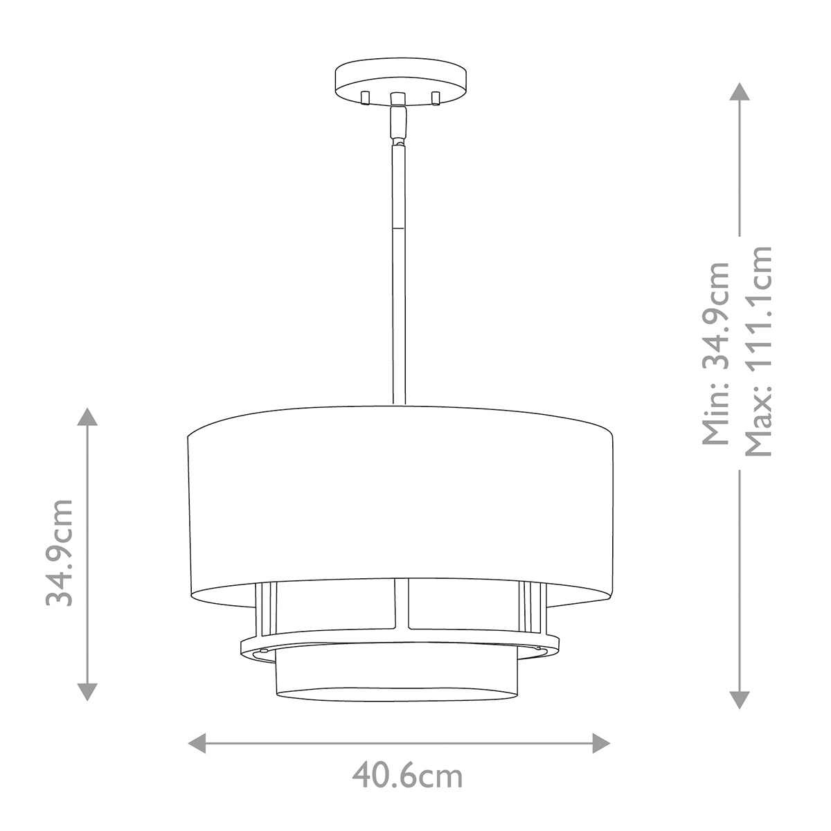 Graham 3/4Lt Duo Mount In Various Finish E14