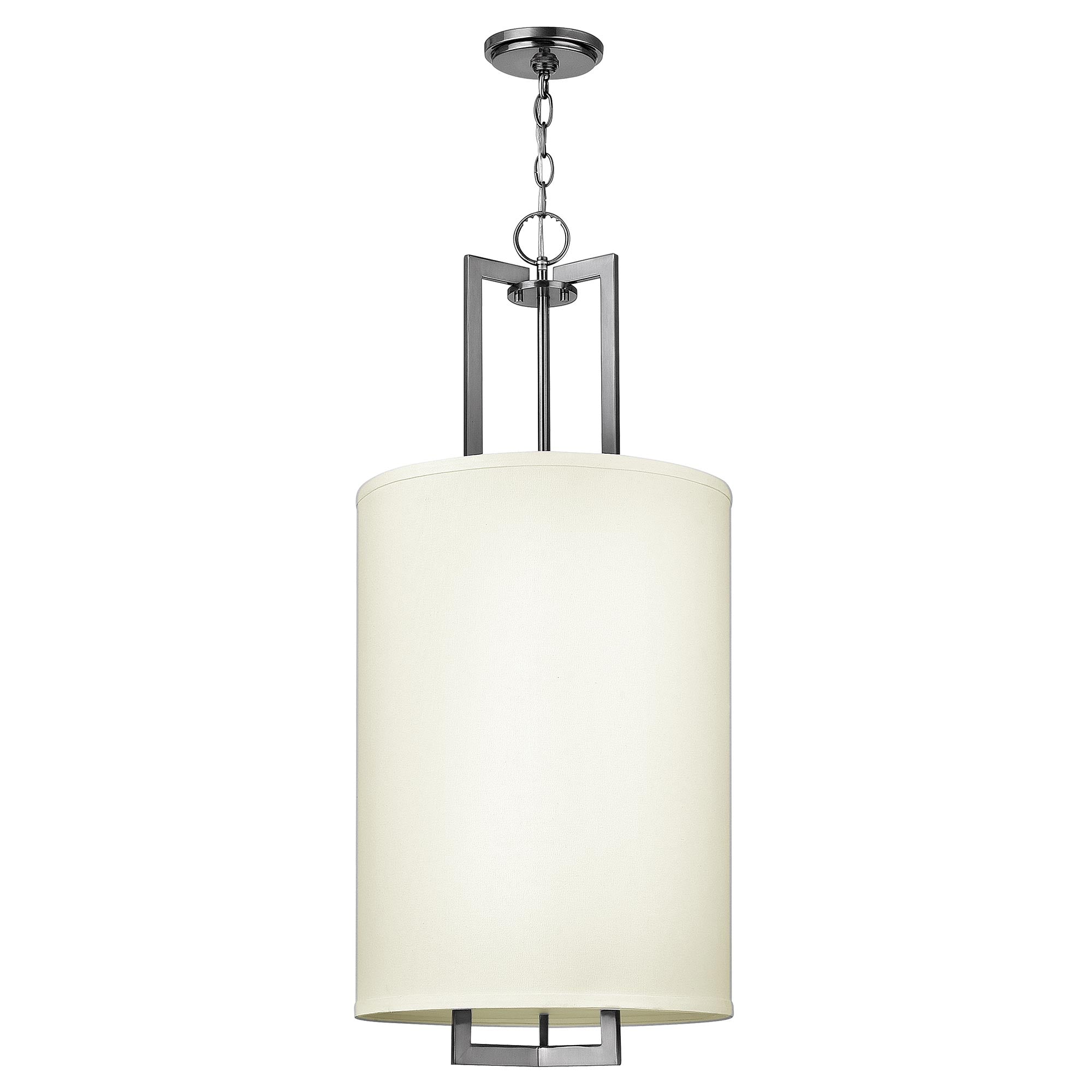 Hampton 3 Light Pendant - Antique Nickel E27