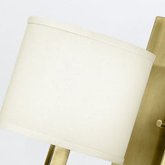 Hampton 1 Light Wall Light - Brushed Brass/ Antique Nickel