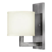 Hampton 1 Light Wall Light - Brushed Brass/ Antique Nickel