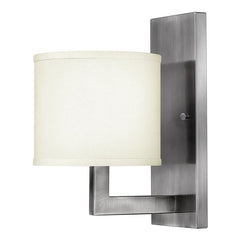 Hampton 1 Light Wall Light - Brushed Brass/ Antique Nickel
