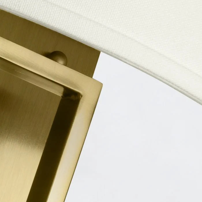 Hampton 2 Light Wall Light  - Brushed Brass/ Antique Nickel