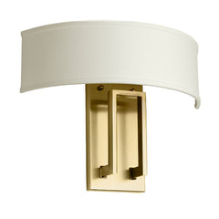 Hampton 2 Light Wall Light  - Brushed Brass/ Antique Nickel